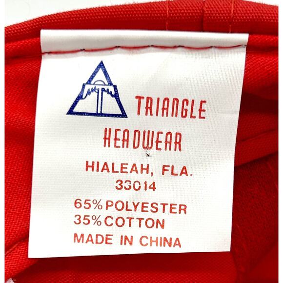 Vintage Panama City Beach Hat Snapback Cap Red Cotton Blend Beach Scene - Picture 11 of 11